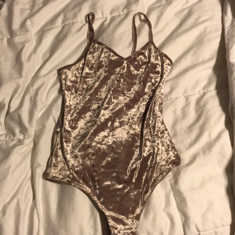 Velvet body suit